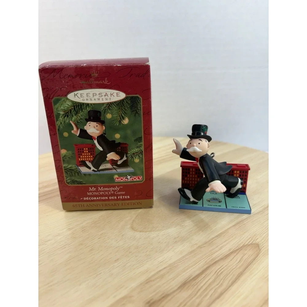 Hallmark Keepsake Mr. Monopoly Christmas Ornament Dated 2000 QX8101 NIB